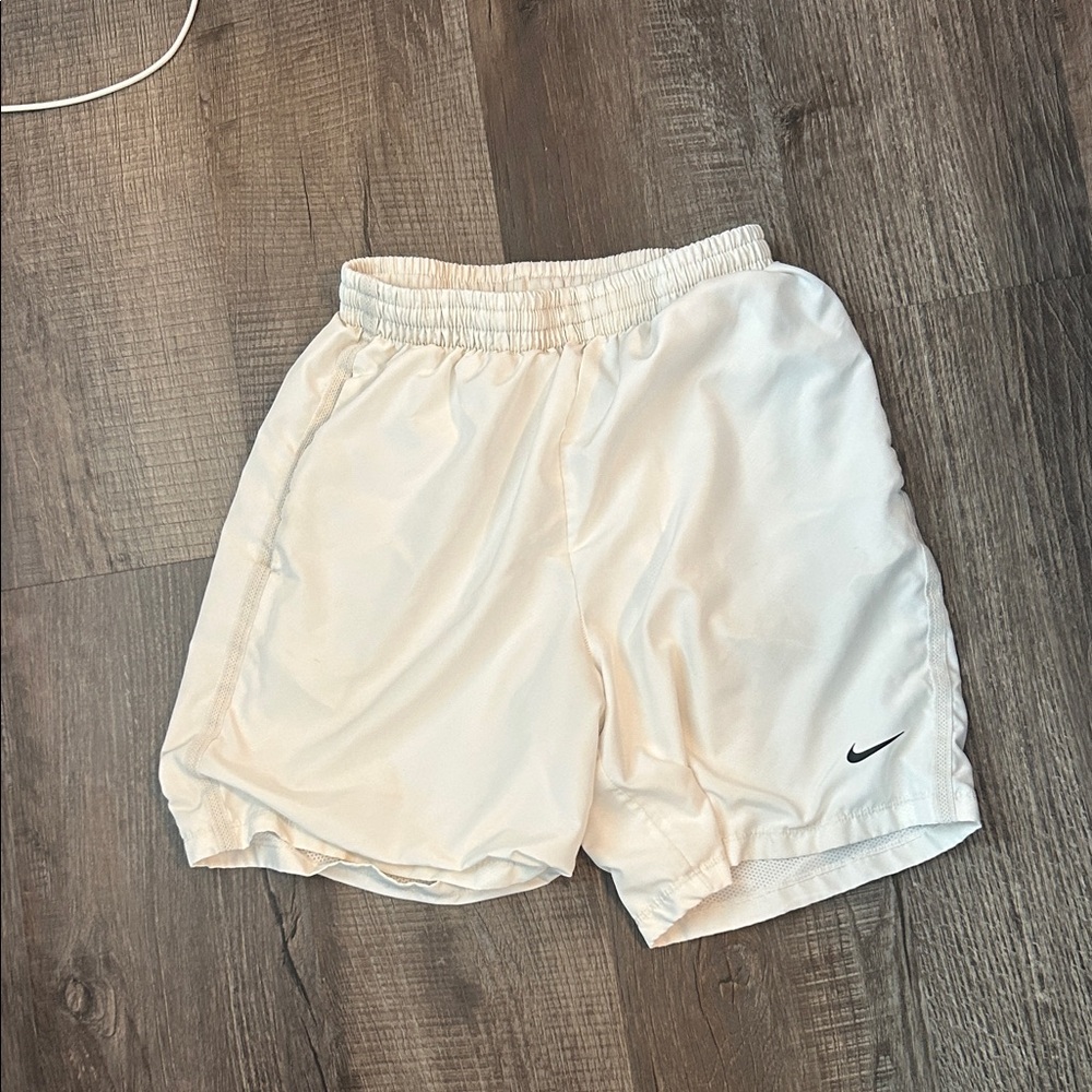 Nike white Sports Shorts
